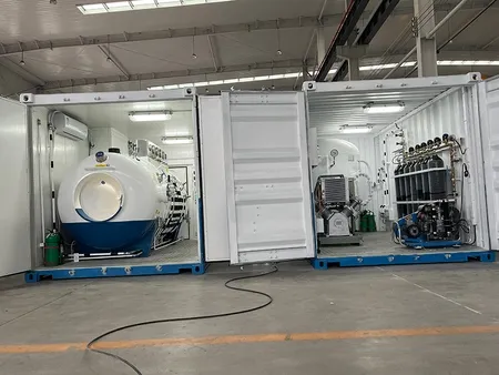 Chamber Hiperbarik Oksigen Silindris Multiplace (Bentuk Omega)